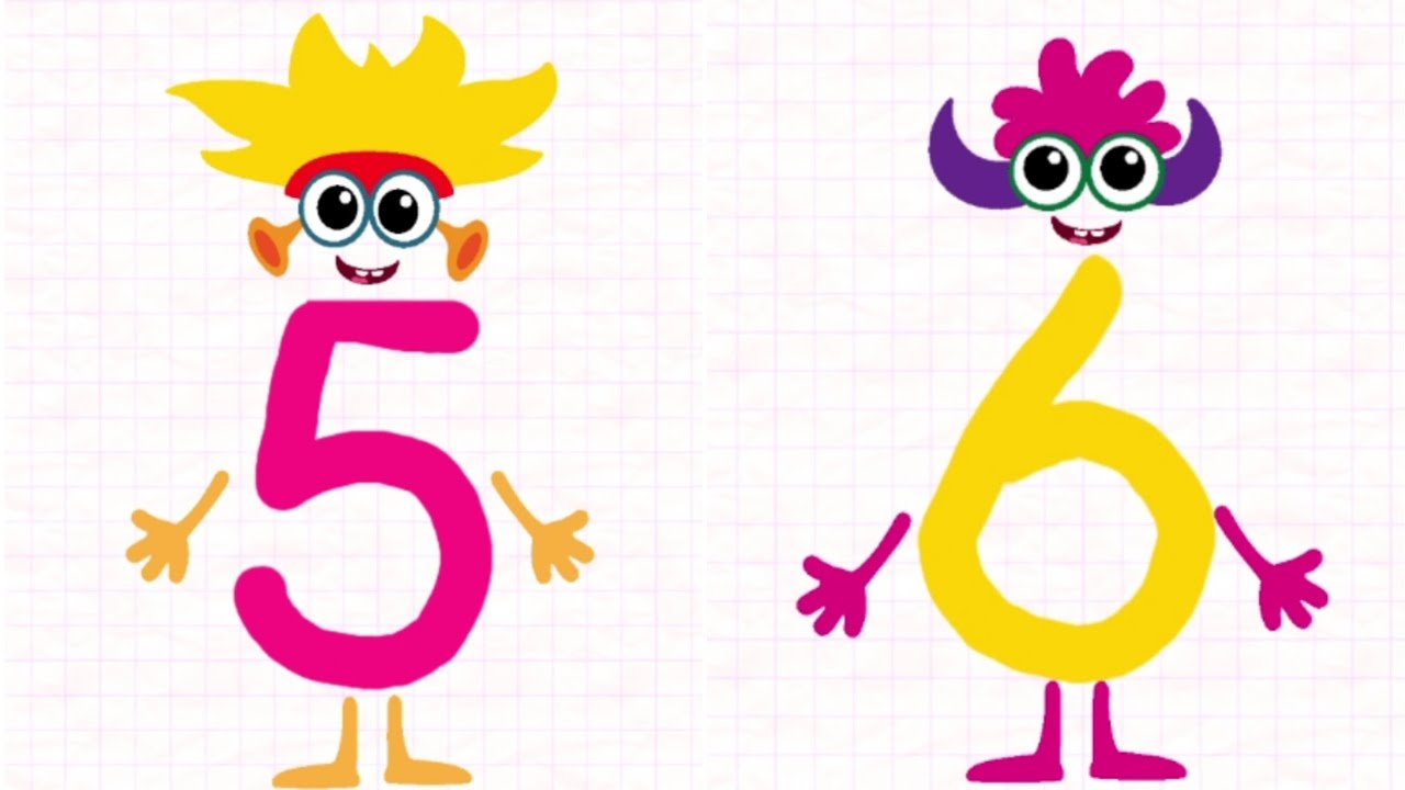 The numbers 5 - 6 for kids ❤️ Learning to count by Bini Bambini @GAMESbyRUTH