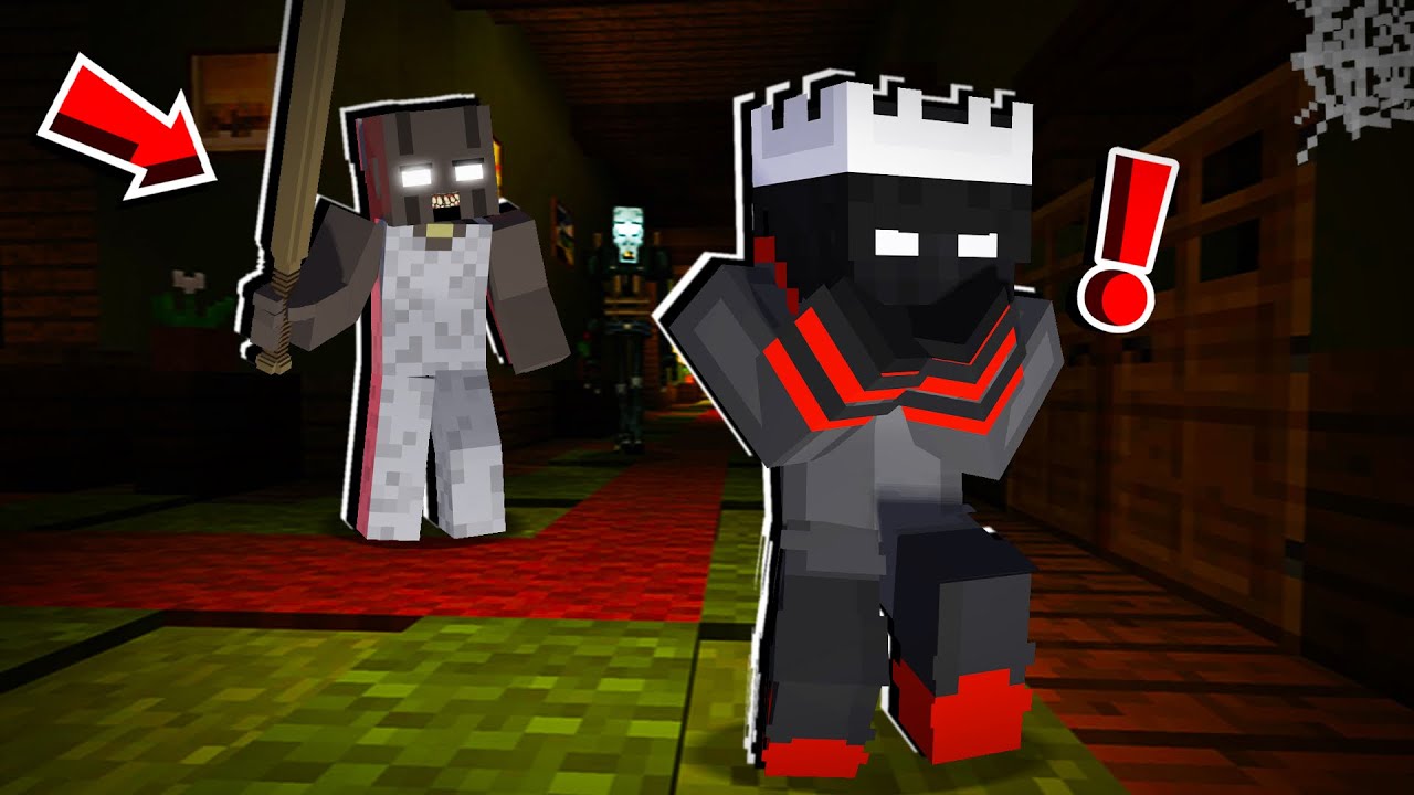 GRANNY BIZNI O'LDIRMOQCHI☠️ BIZ TEZ QOCHISHMIZ KERAK 😱 GRANNY MINECRAFTDA