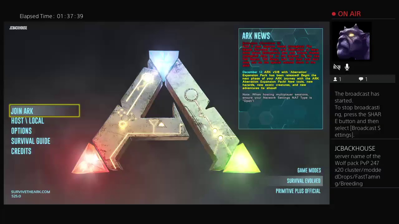Ark ps4 live streaming
