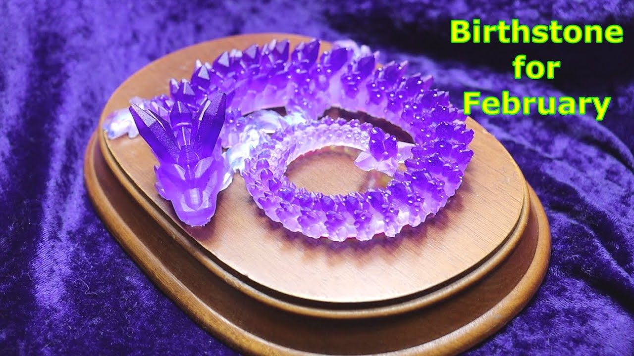 Amethyst dragon with epoxy resin and window film