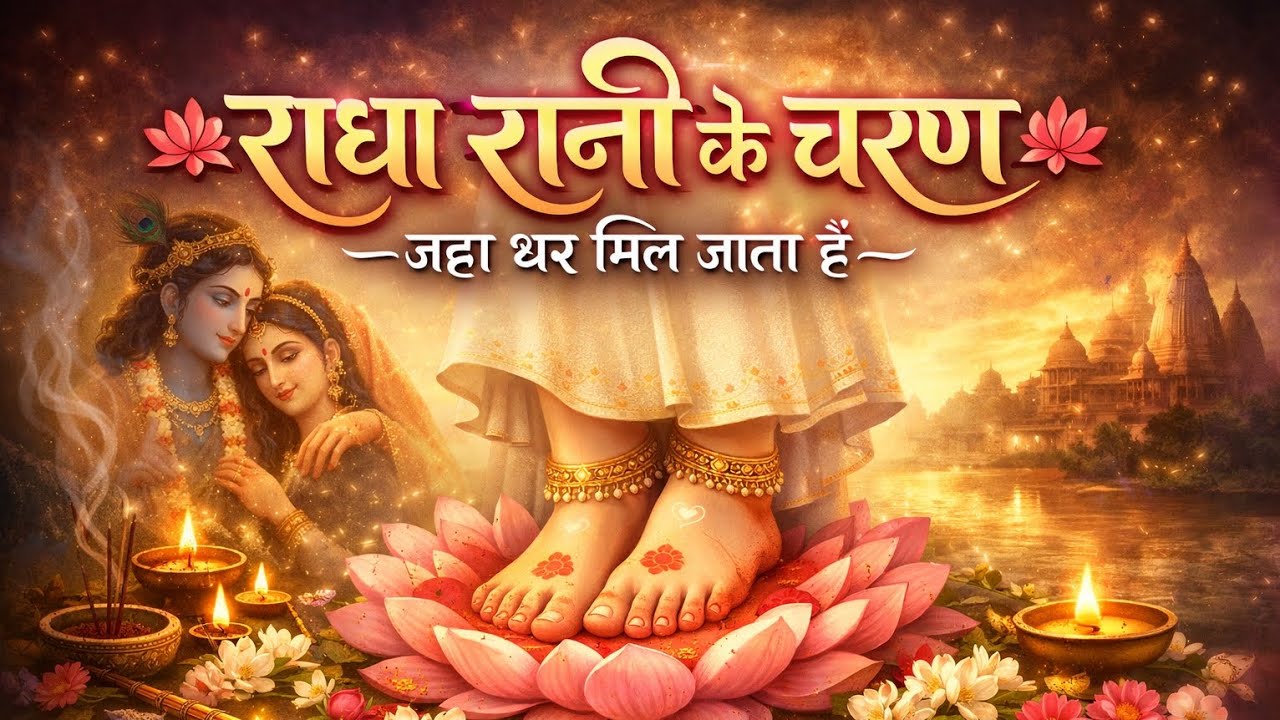 राधा रानी के चरणों का अद्भुत रहस्य की अनोखी कहानी #hindistorie #moralstories #bhaktistories #bhakti🙏