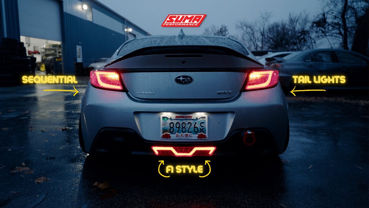 🔥 NEW SEQUENTIAL TAILIGHTS/ F1 STYLE 4TH BRAKE LIGHT FOR MY 2022 BRZ/GR86 (Suma Performance)