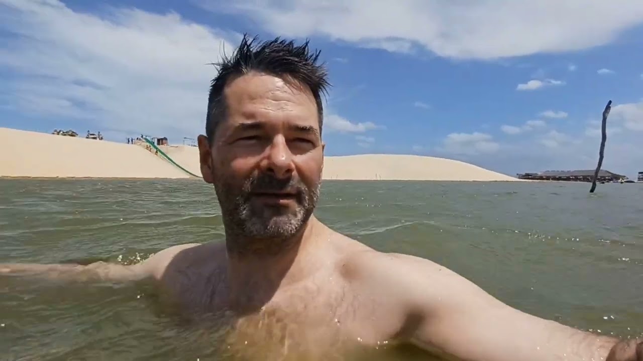 Lagoas de Tatajuba, Jijoca de Jericoacoara, Ceará, Brazil. Lunch on the quad bike dune tour