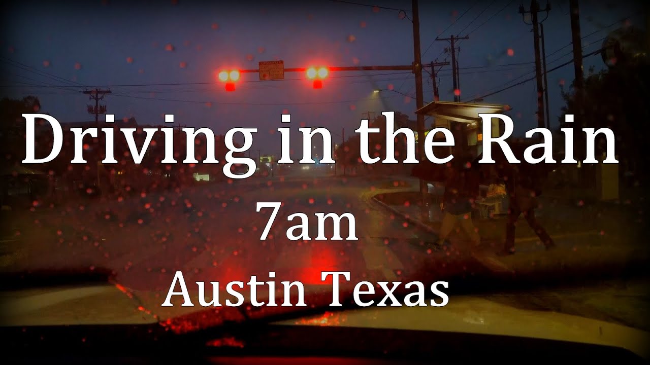 Driving in Rain 7am 