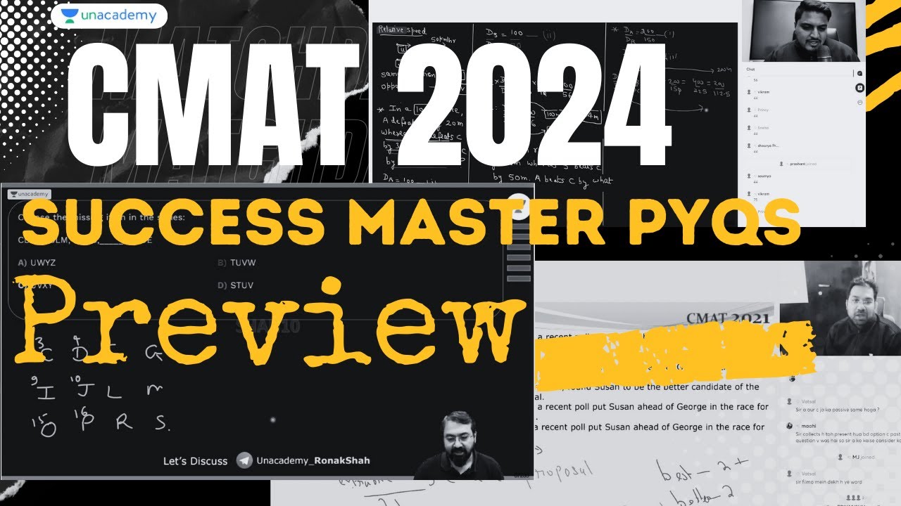 CMAT 2024 | Free Success Master PYQ session Preview. #cmatpreparation