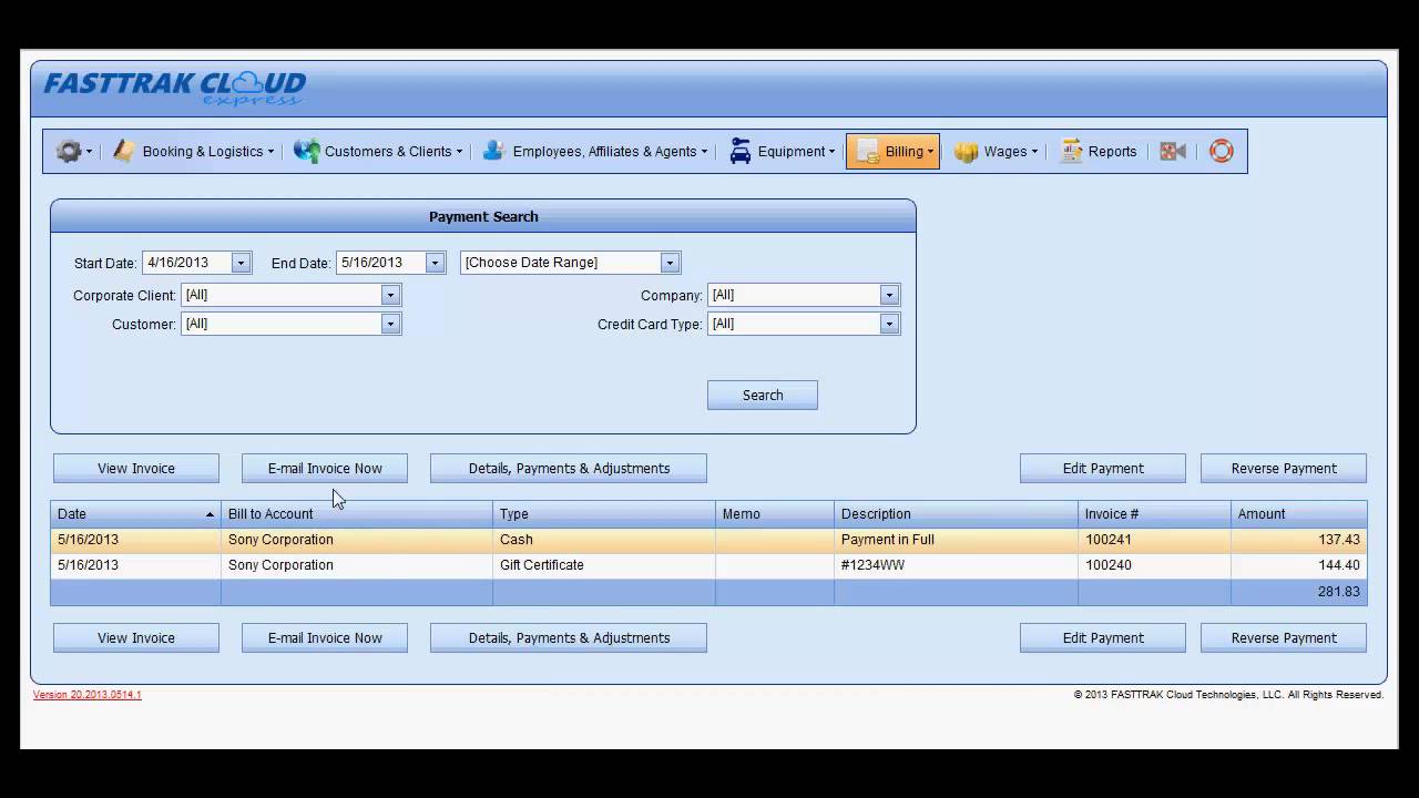 Cloud Express - Mobile - Billing Overview