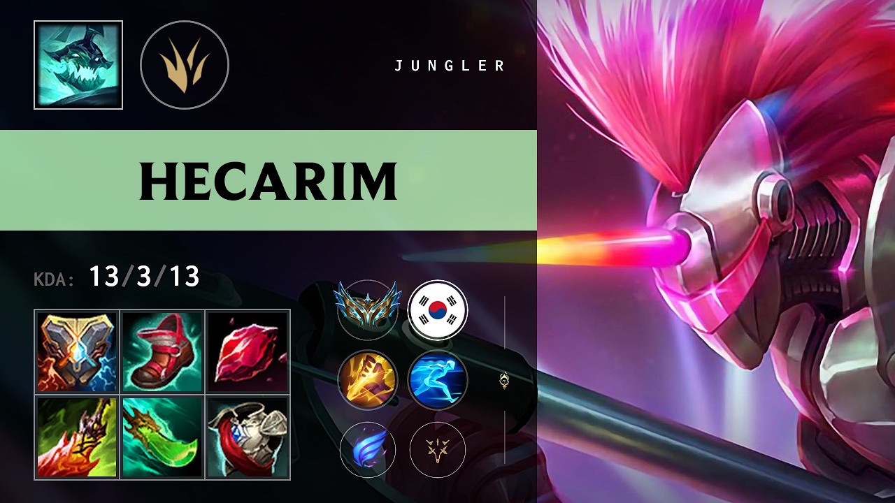 Hecarim Jungle vs Kindred - KR Challenger Patch 26.11