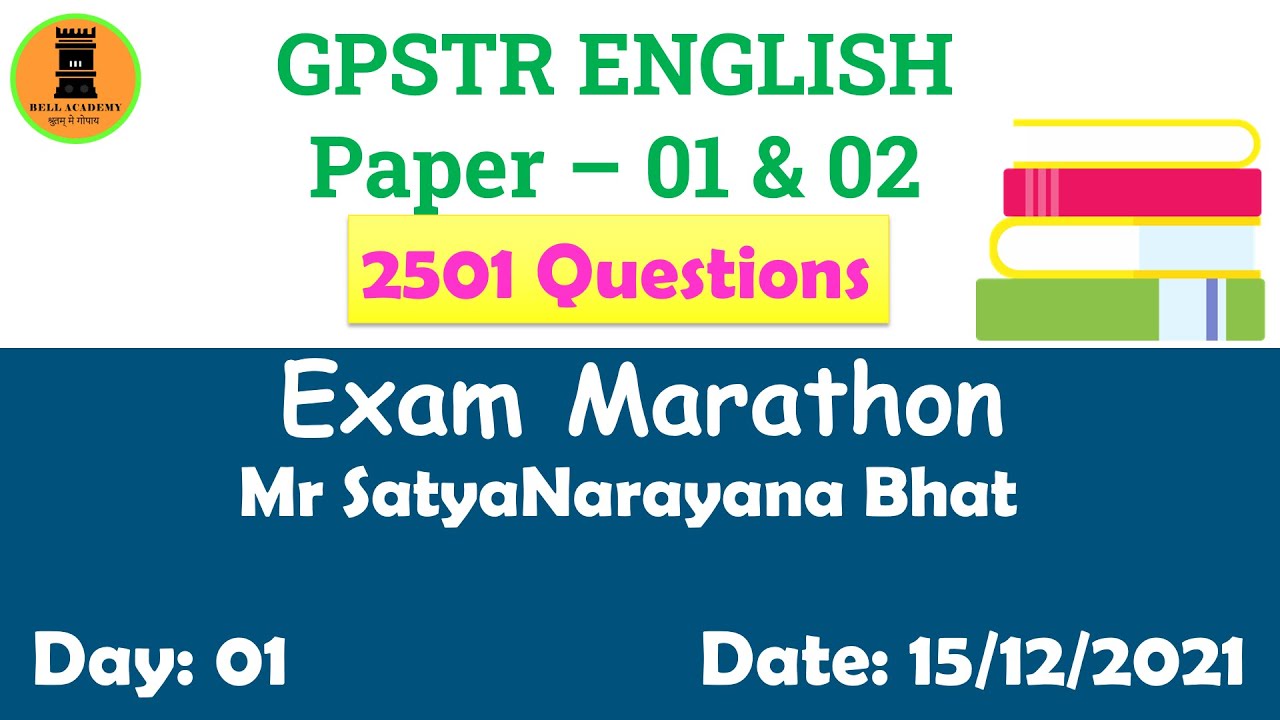 Day - 01 | GPSTR English Exam Preparation - 2021 | #SHASHANK_SUCCESS_SCHOOL
