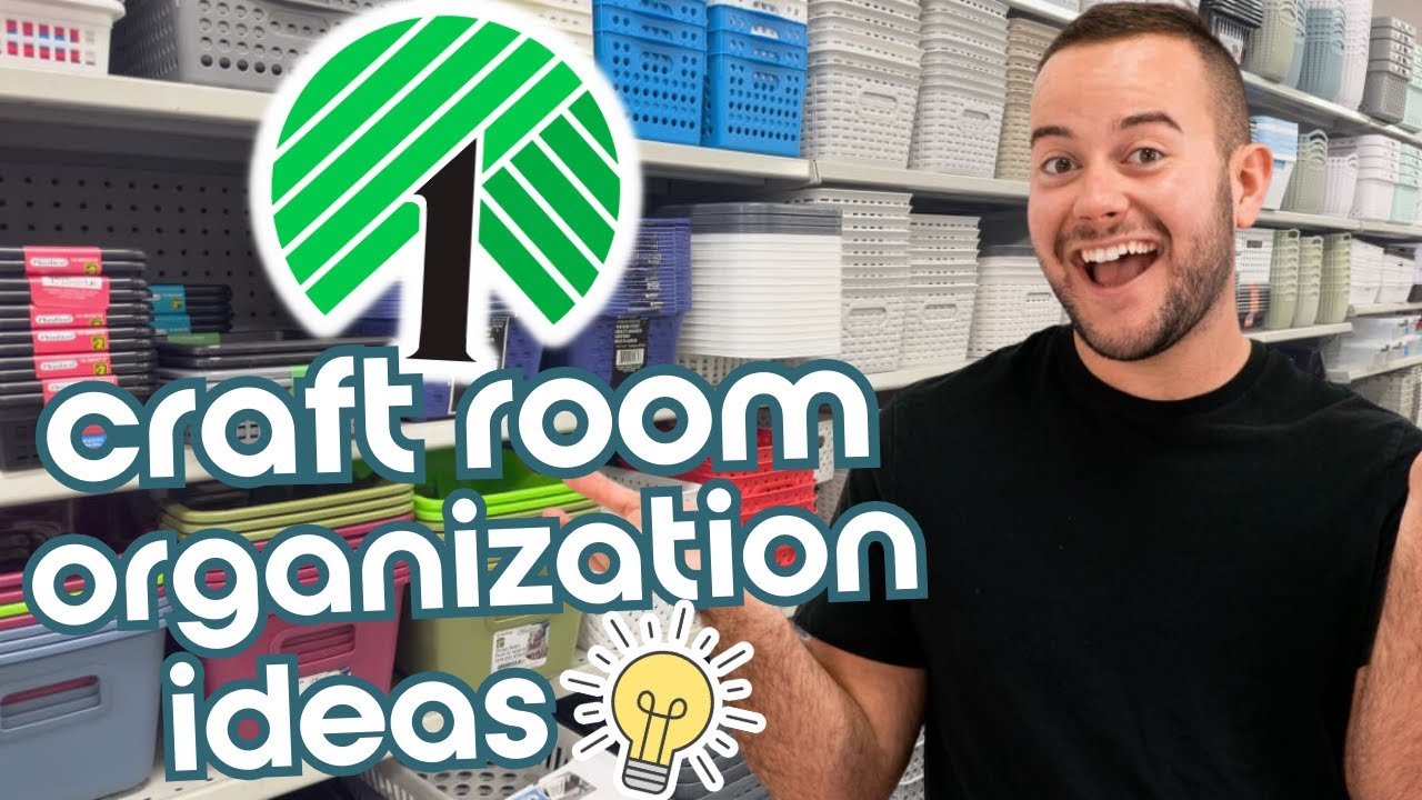 HUGE Dollar Tree Craft Room Organization | If You Craft, You Need To Run To Dollar Tree NOW!