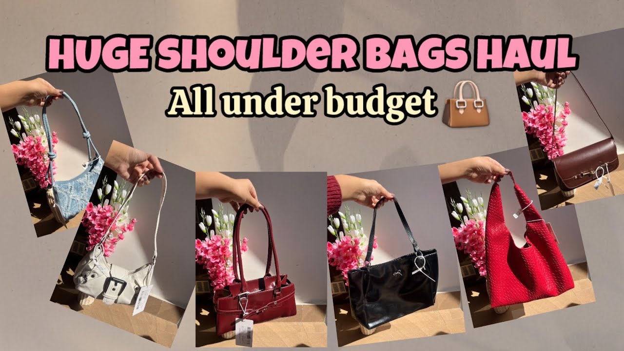 “HUGE” shoulder bags haul😍👜|| All under budget|| #bags #haul #fashionhaul #review 