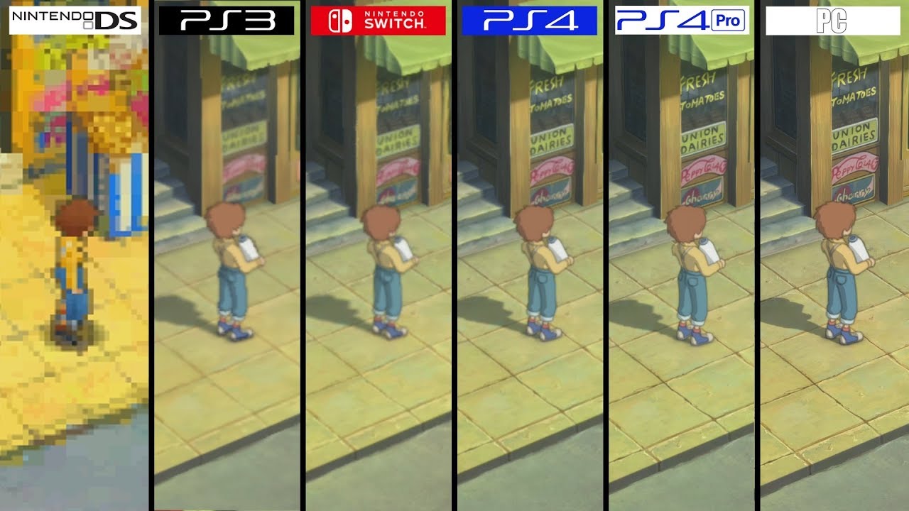 Ni No Kuni | Switch vs PS4 vs Pro vs DS vs PS3 vs PC | All Versions Comparison