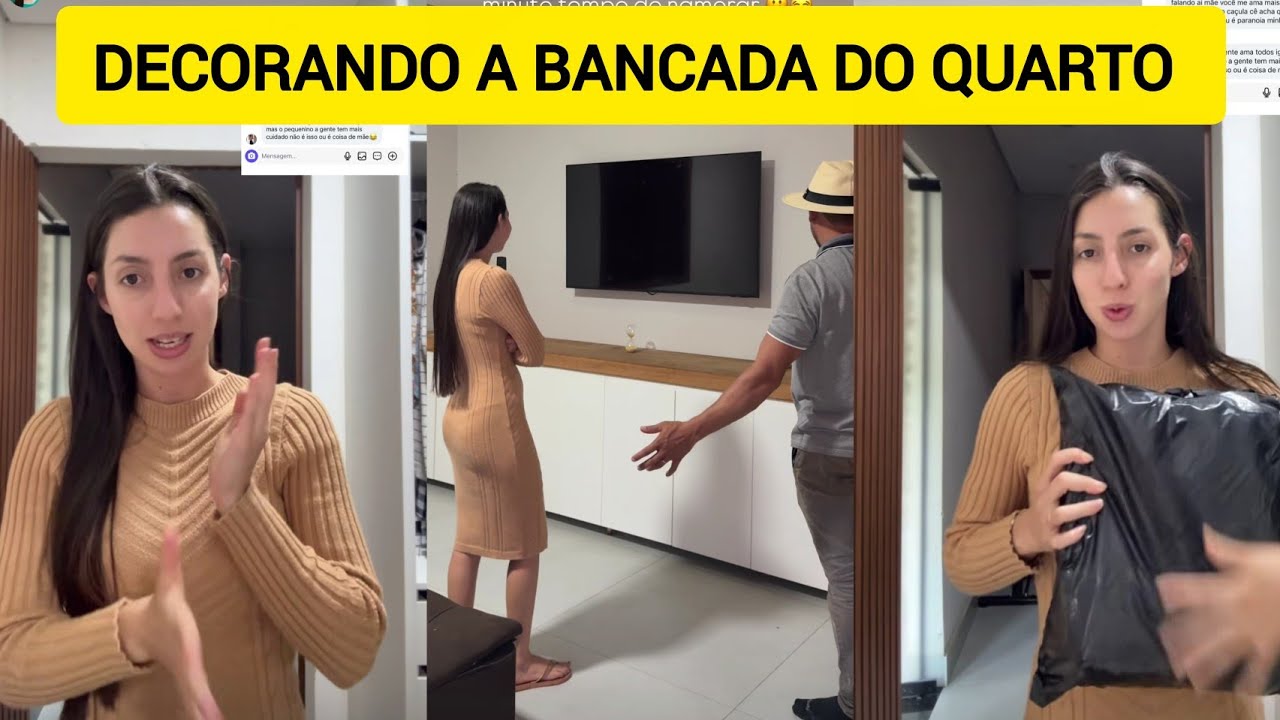 SARA KELLEN COMEÇOU DECORAR A BANCADA DO QUARTO 