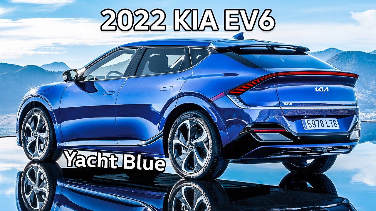 2022 Kia EV6 in Yacht Blue