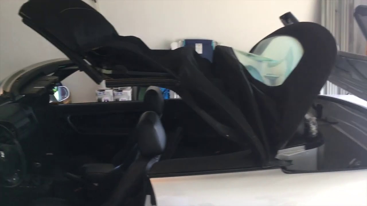 e36 BMW convertible top tensioner strap repair
