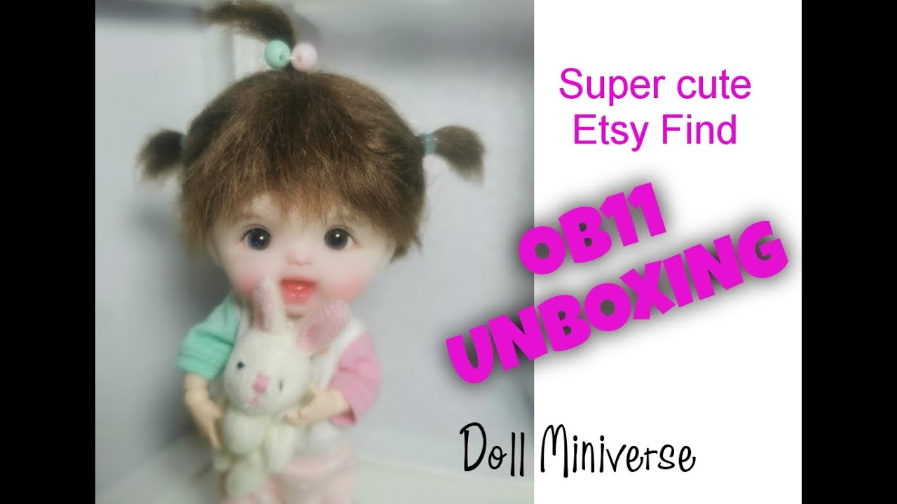 Unboxing my FIRST EVER OB11 doll from ETSY. Cute Obitsu 11cm BJD for adult collectors of dolls.