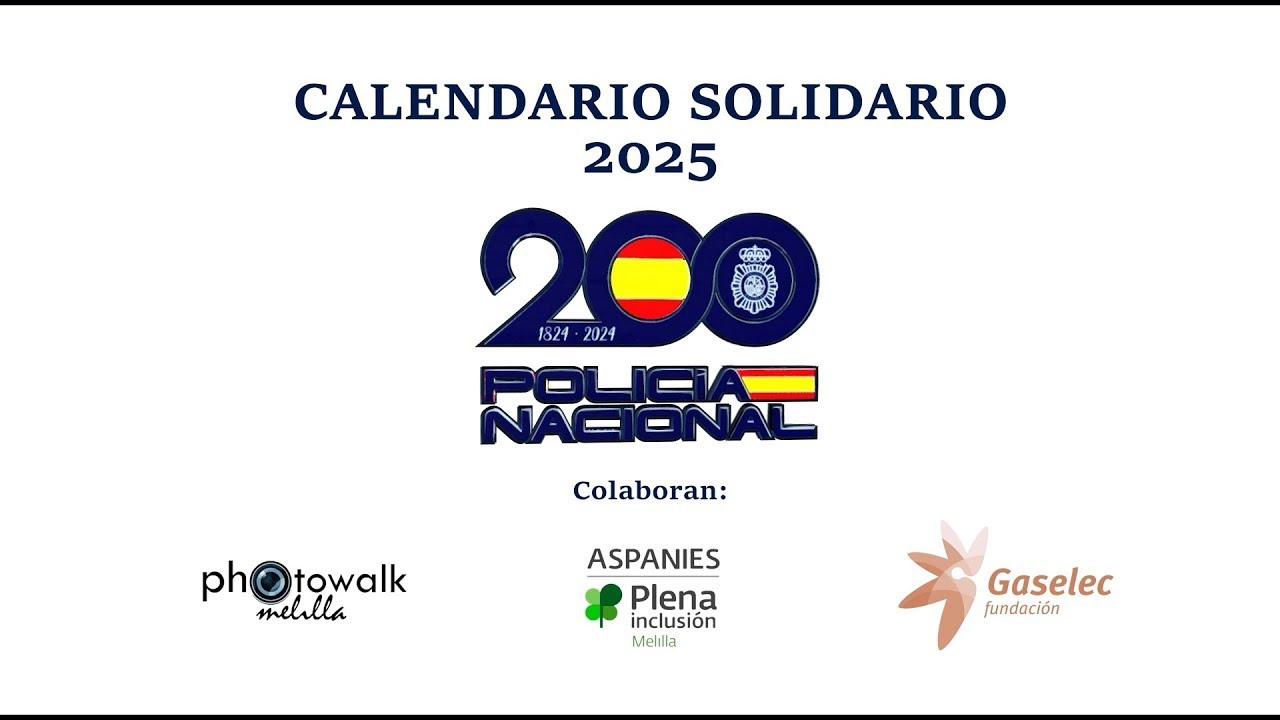 Calendario Solidario Aspanies 2025 en colaboración con la Policía Nacional