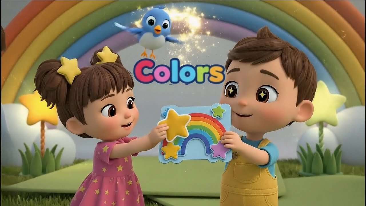 Colors Song for Kids 🌈 | Learn Rainbow Colors | Red Yellow Blue | Little Star