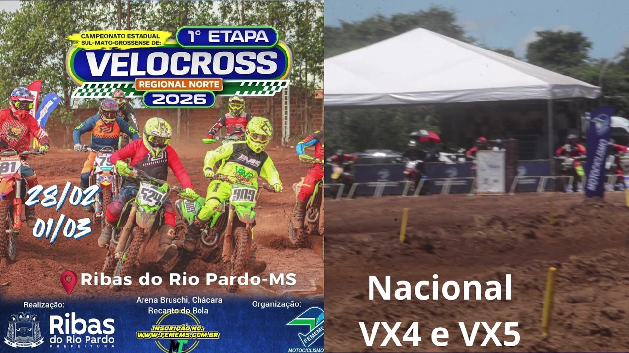 Nacional - VX4 e VX5 pelo Sul-mato-grossense de Velocross em Ribas do Rio Pardo
