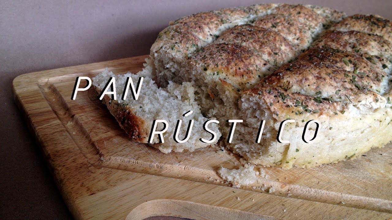 PAN R&Uacute;STICO CON S&Oacute;LO 4 INGREDIENTES | RECETA SALADA