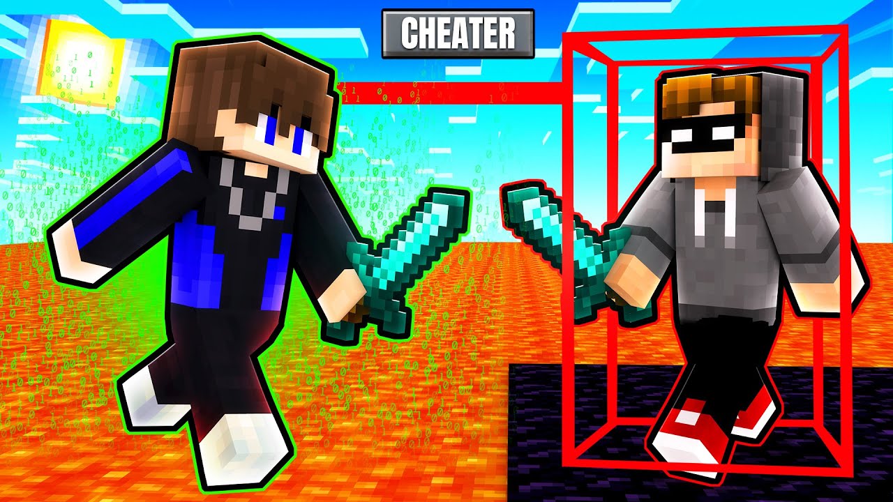 ich HACKE gegen YOUTUBER in MINECRAFT PVP (nicht NACHMACHEN)