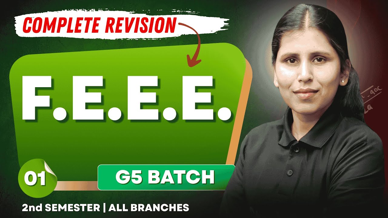 FEEE | Lecture-01 | G5 Batch | BTEUP | 2nd Sem All Branches  @gtechpoly​