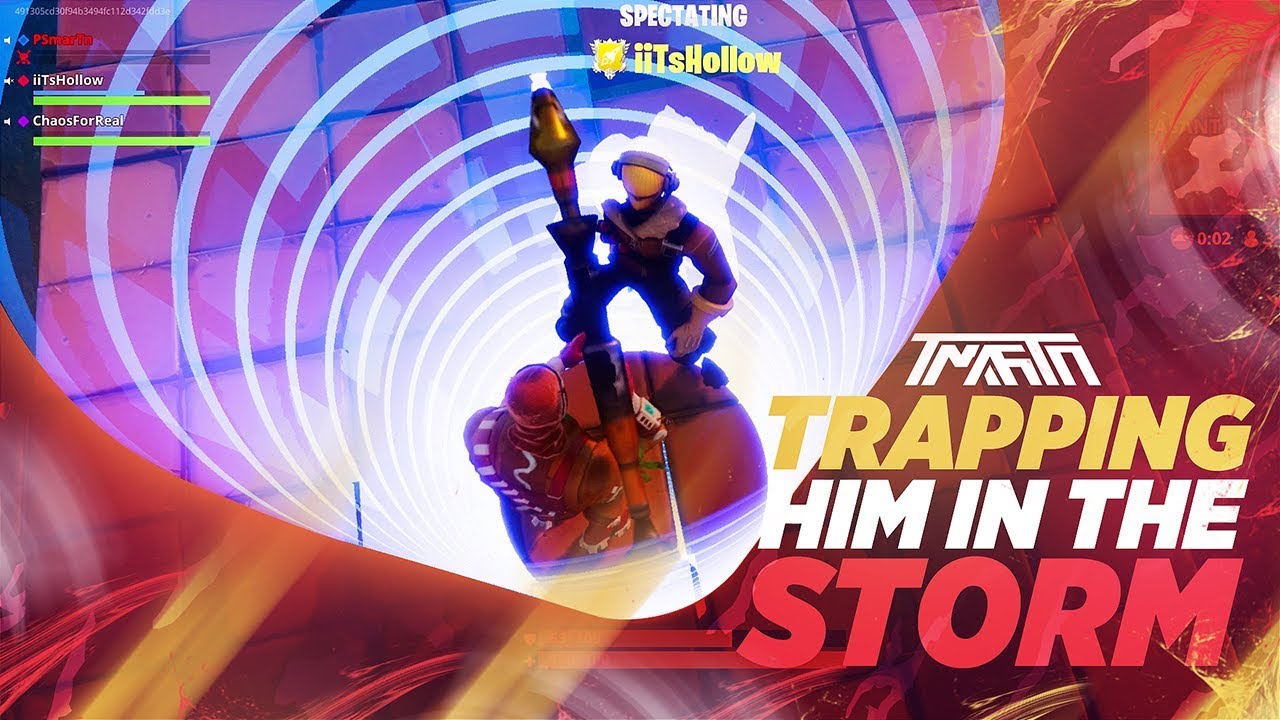 TRAPPING HIM IN THE STORM - Fortnite: Battle Royale