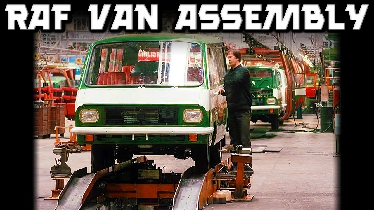 Auto Industry of the USSR. 1987 RAF Assembly Line in Soviet Latvia #sovietcar