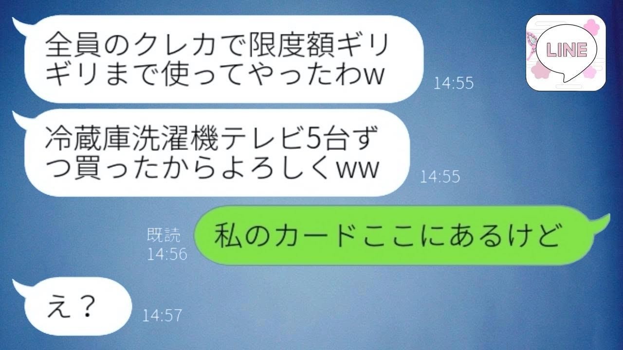 正月に私の家族全員のクレカを盗んで家電15台購入したママ友「ノルマが厳しくて」→その後、私のクレカは無事に発見されて泥ママは〇〇へ強制送還...w