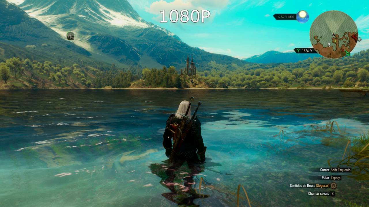AMD Virtual Super Resolution (VSR) 1080P vs 4K Test | The Witcher 3