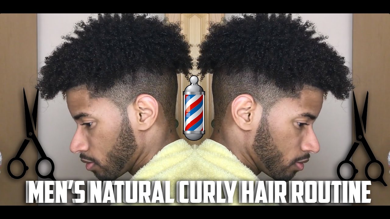 MEN'S NATURAL CURLY HAIR ROUTINE!!