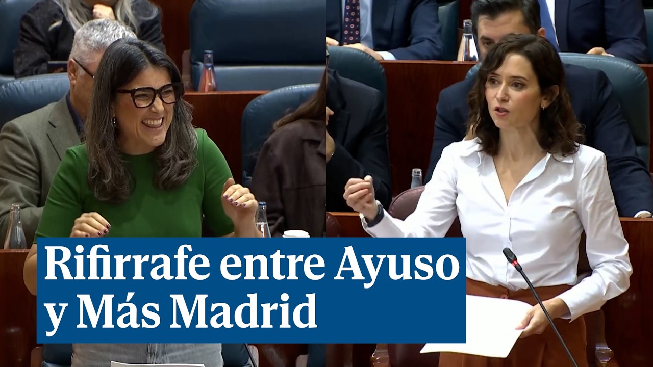 Rifirrafe entre Ayuso y Más Madrid: 