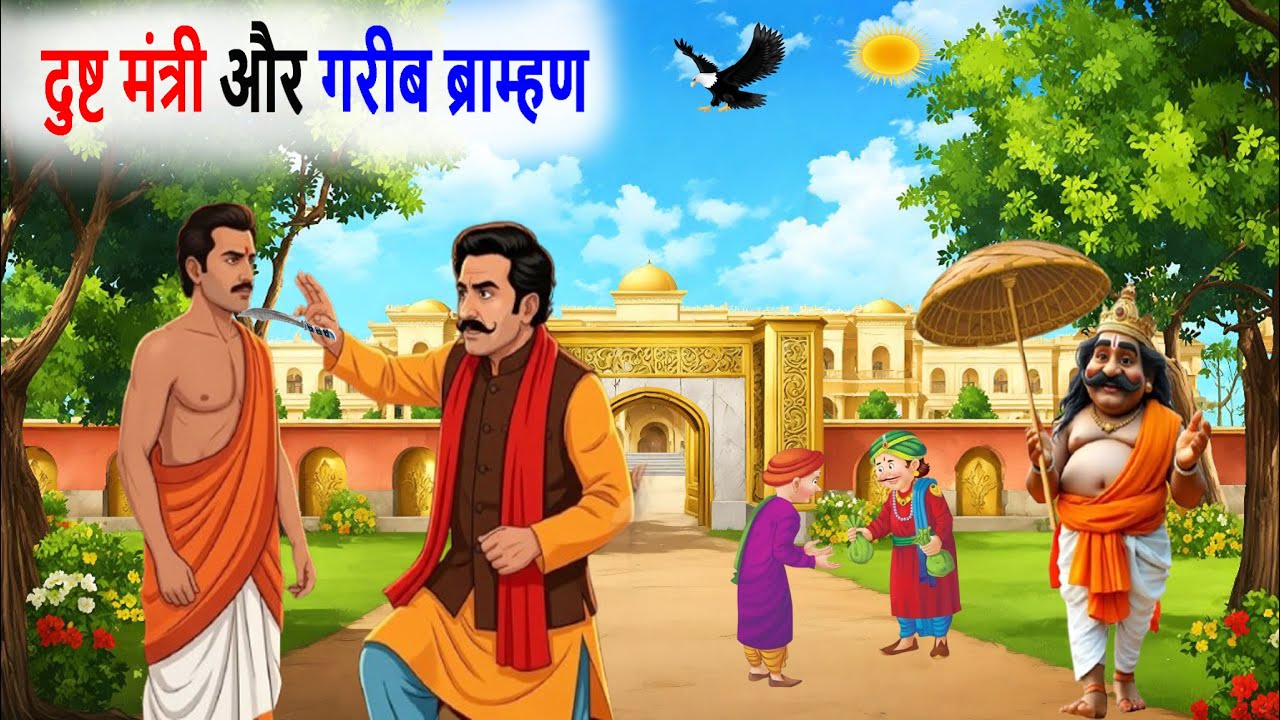 दुष्ट मंत्री और गरीब ब्राम्हण | bedtime stories | cartoon stories | hindi kahaniya |