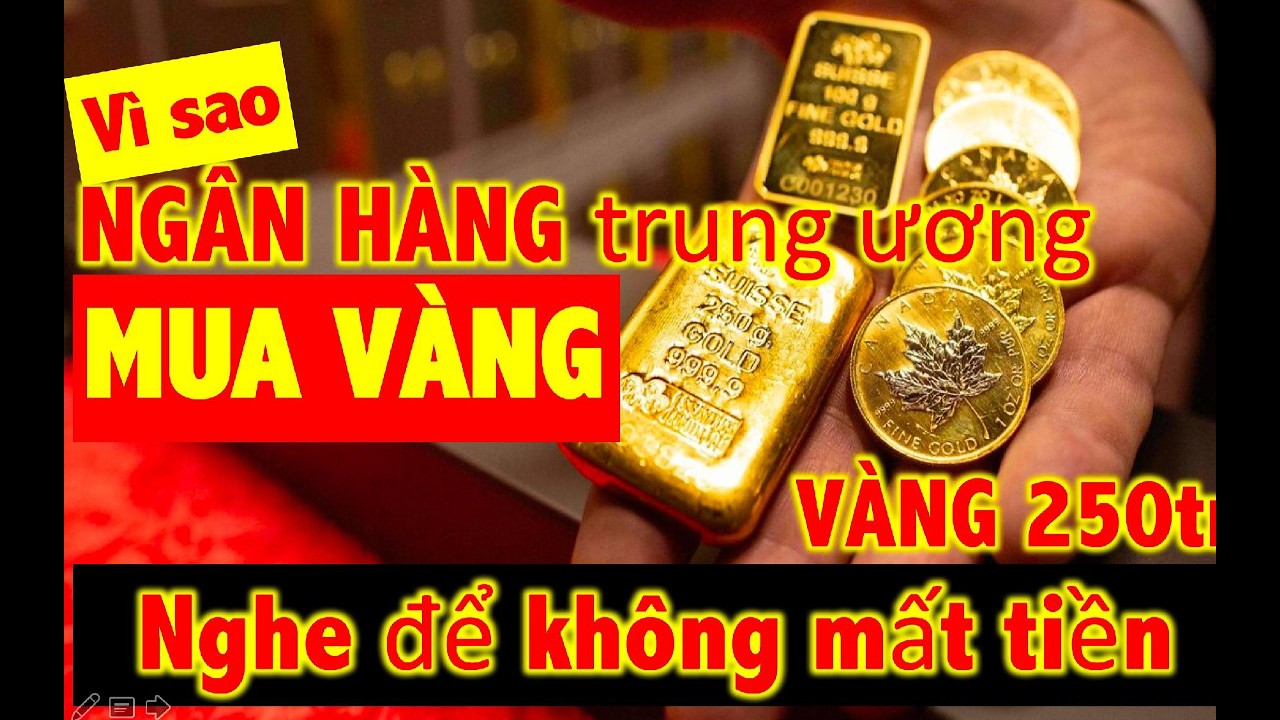 Vì sao Ngân Hàng Trung Ương mua vàng, vì sao VÀNG TĂNG GIÁ.