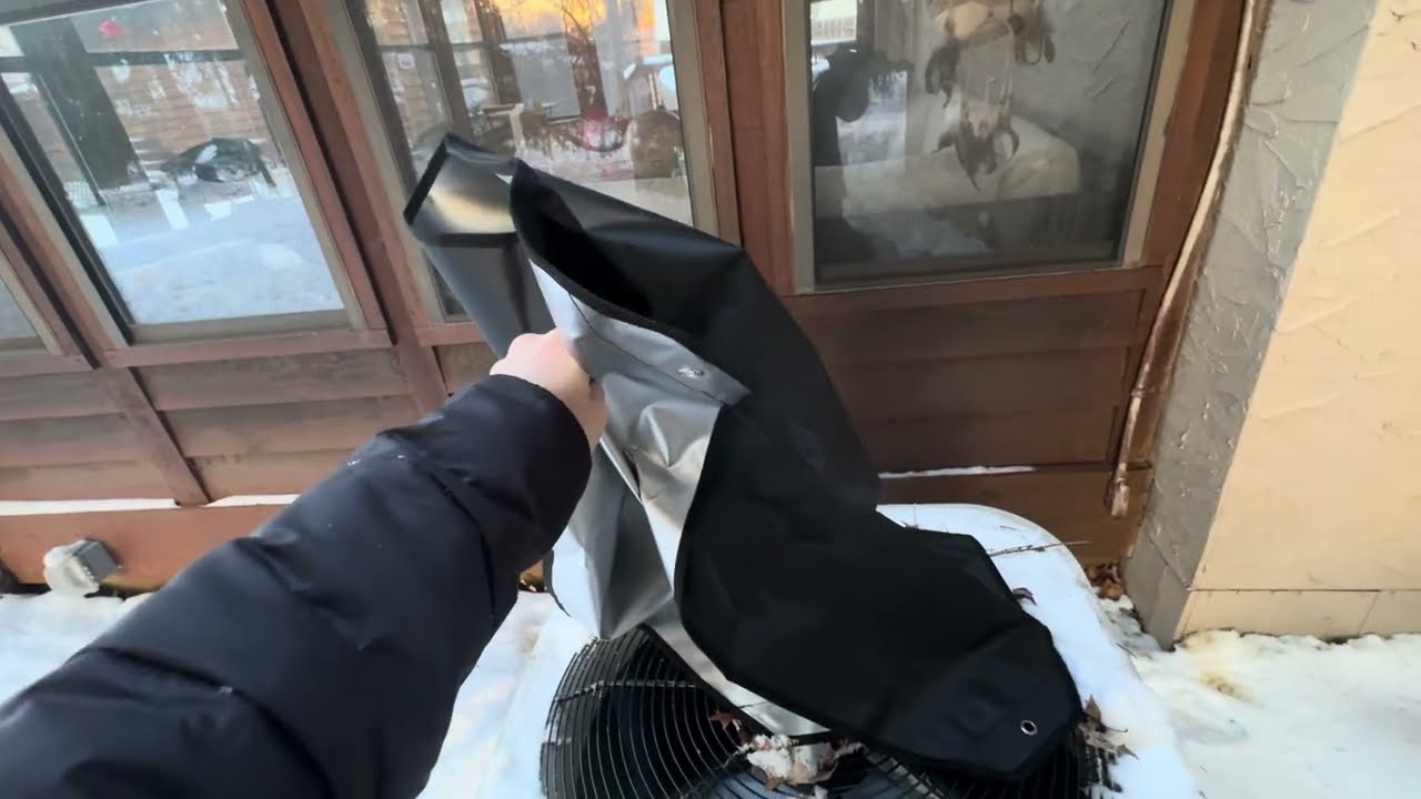 AC Unit Cover For Winter Review! Testing It Myself.