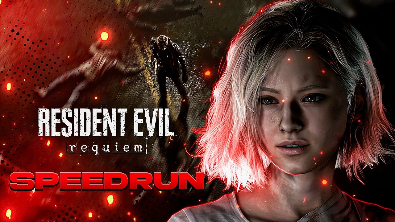 RESIDENT EVIL REQUIEM SPEEDRUN - INSANO - COM O GLITCH DE MUNIÇÃO