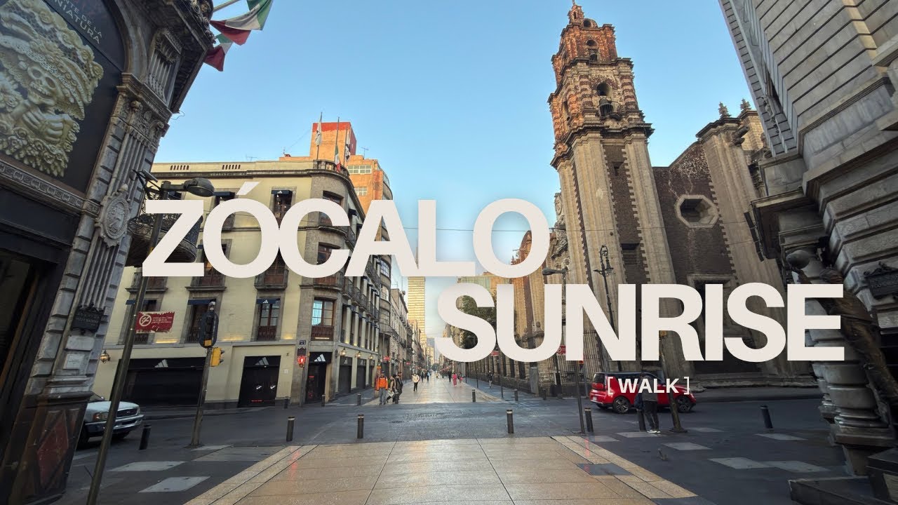 POV: Mexico City Dawn Walk — Monumento a Cuauhtémoc to Zócalo (56:55)