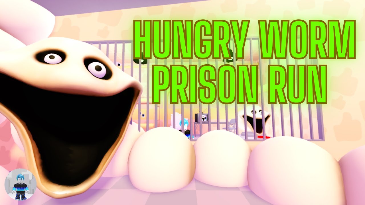 HUNGRY WORM PRISON RUN! (OBBY) | Iphone Gameplay Roblox Walkthrought no death 4K #roblox 