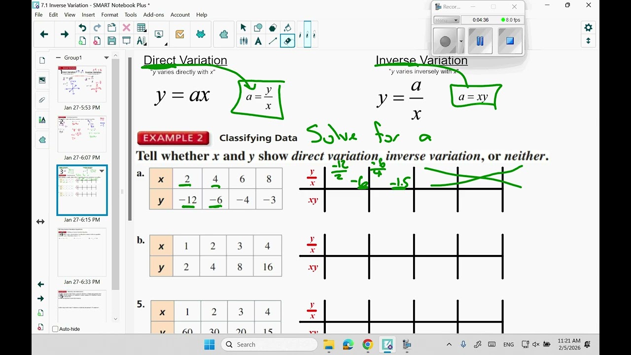 7 1 Algebra II