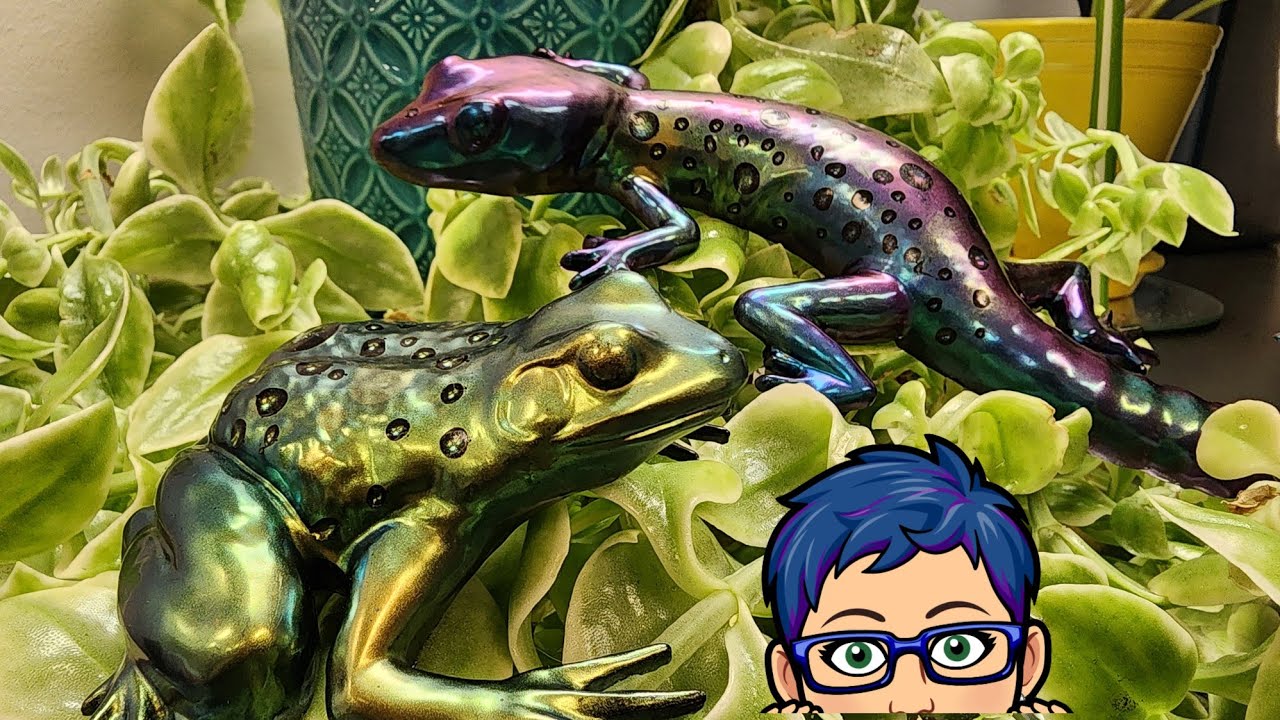 My frog now has warts hahaha!!! Trying the water droplet technique. Video #440