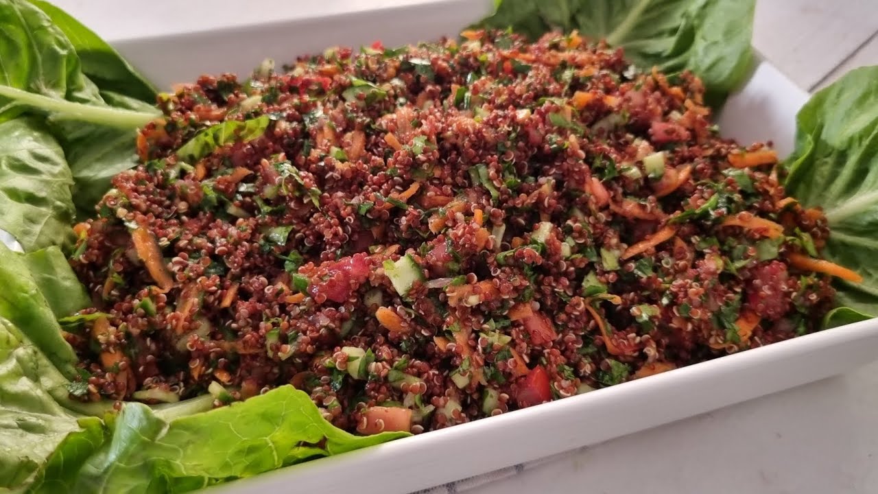 من افخم السلطات سلطة الكينوا الشهيه رهيبه مع طريقة تحضير الكينوا بسهوله بدون ما تخبص