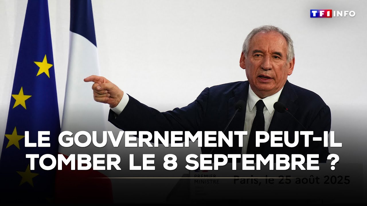 Le gouvernement peut-il tomber le 8 septembre ? ｜TF1 INFO