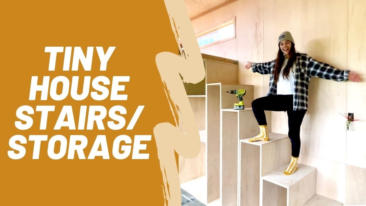 Tiny House Stairs with Built in Storage + Update!