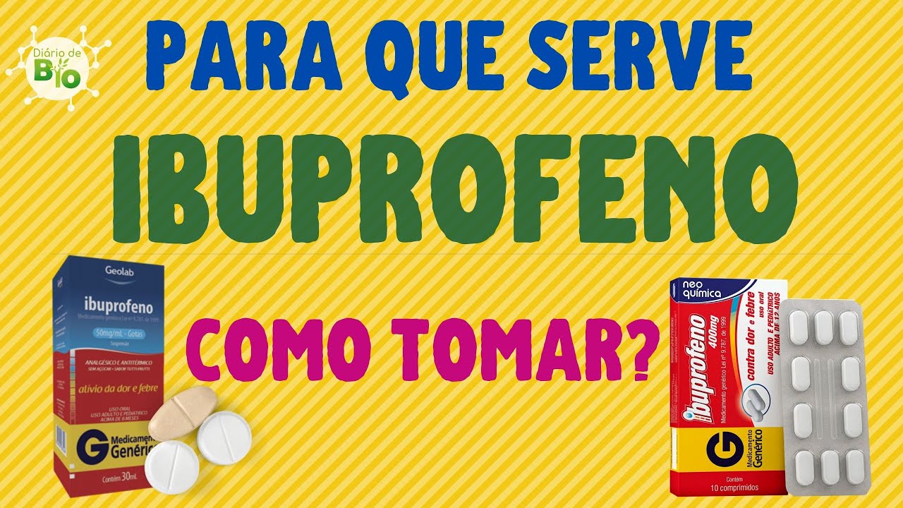 💊 PARA QUE SERVE IBUPROFENO: como tomar comprimido, gotas e suspensão? [vídeo-bula]