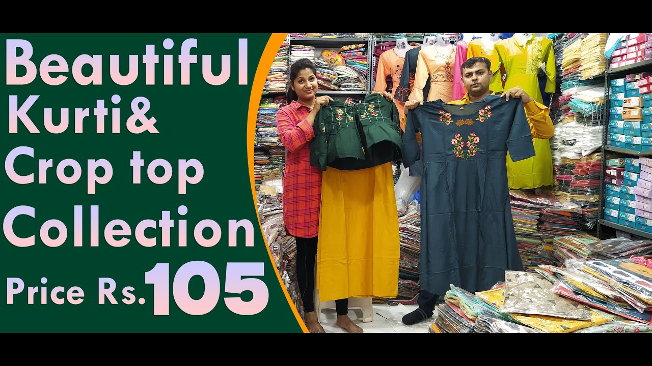 Stylish Kurti & Crop Top Collection at Rs 105 | Office Wear& Party Wear| Hyderabad Wholesale Dresses