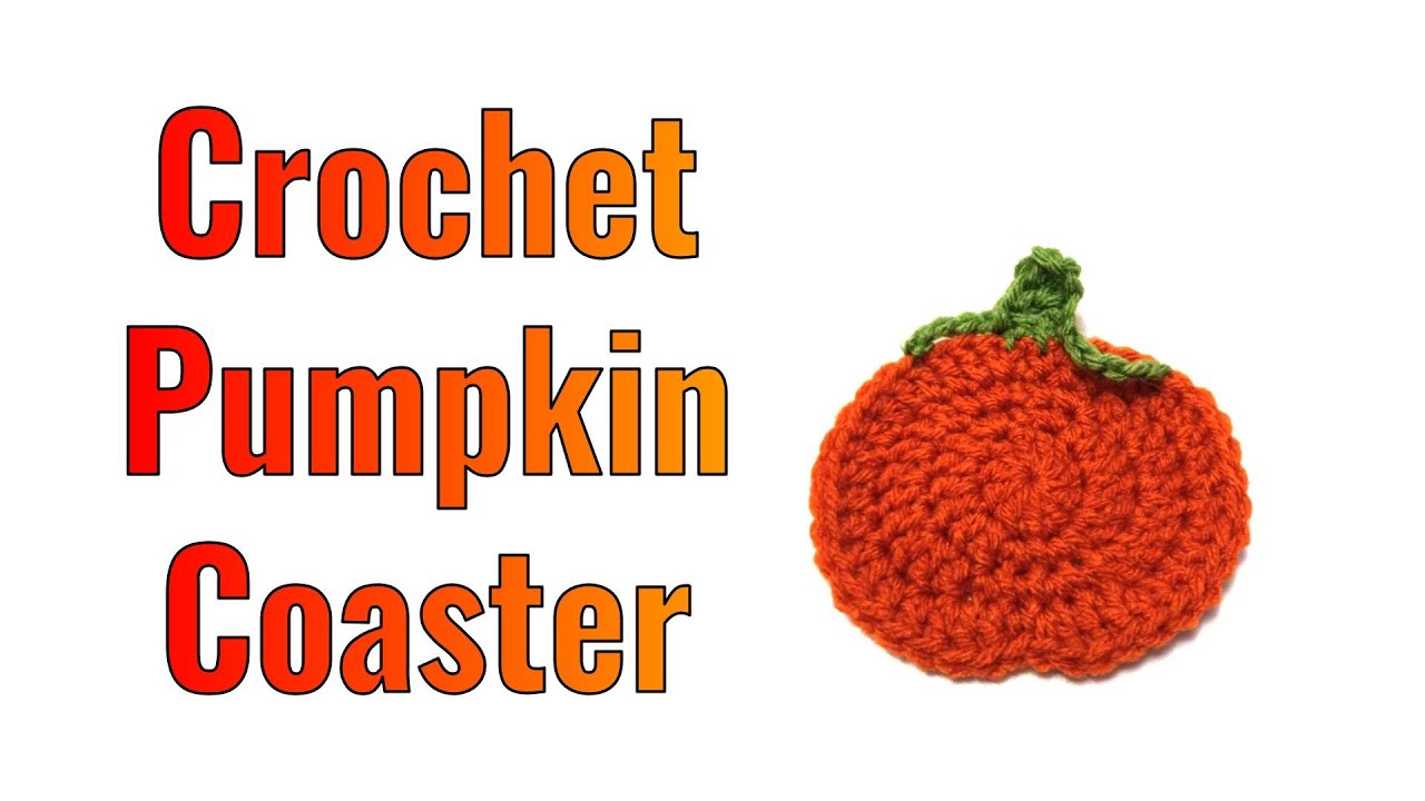 How to Crochet a Pumpkin Coaster