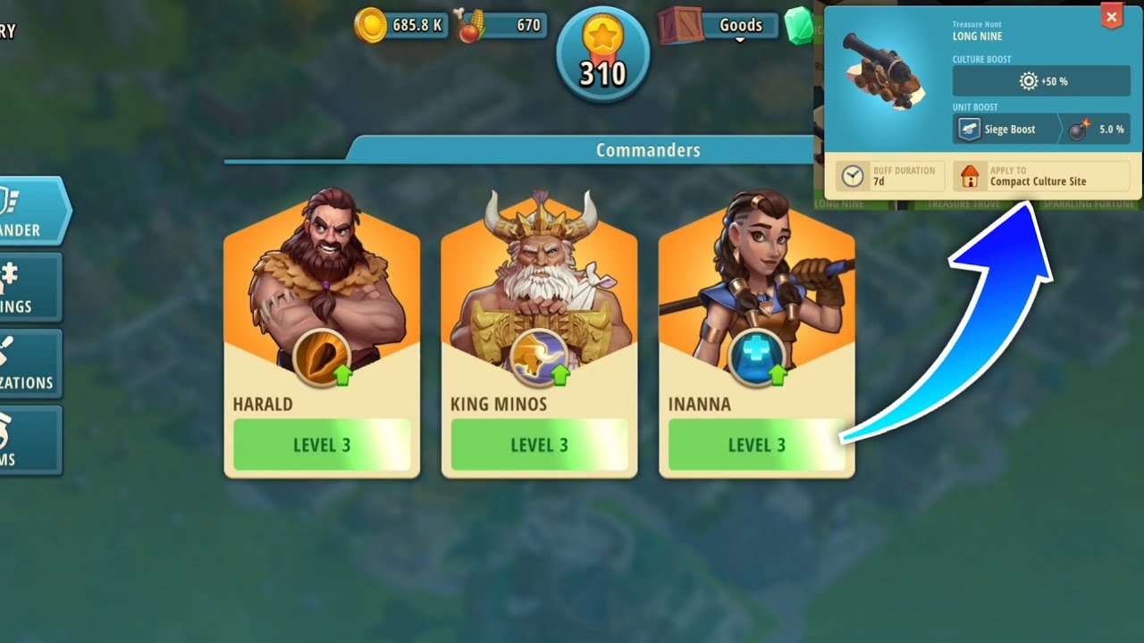 Upgrading Commander Level_ Rise of Cultures