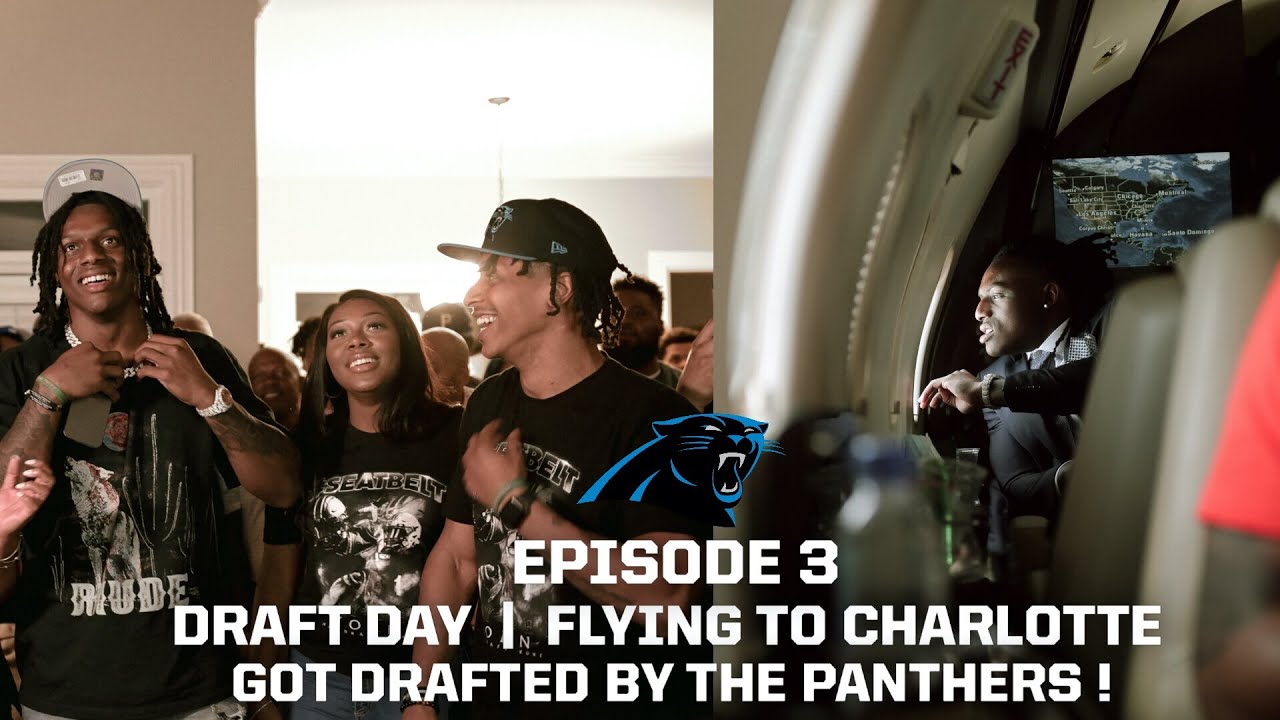Jaycee Horn | Episode 3 | DRAFT DAY! + FLYING TO CHARLOTTE! PANTHER NATION LET'S GET TO WORK!