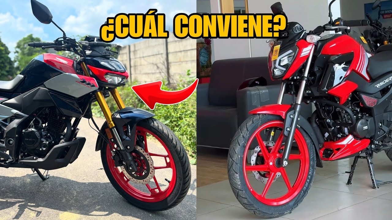 TVS Raider 125 vs Honda CB125 Hornet | Comparativa completa ¿cuál es mejor?