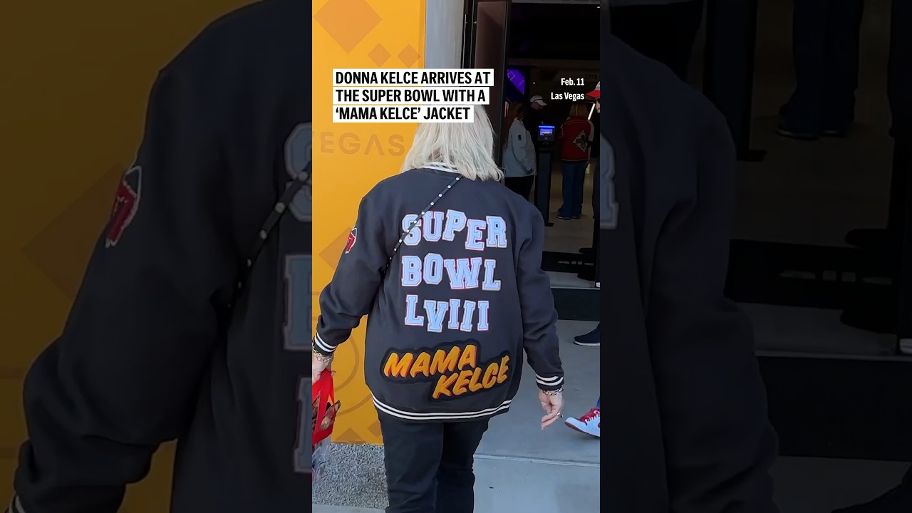 Donna Kelce arrives at the 2024 Super Bowl