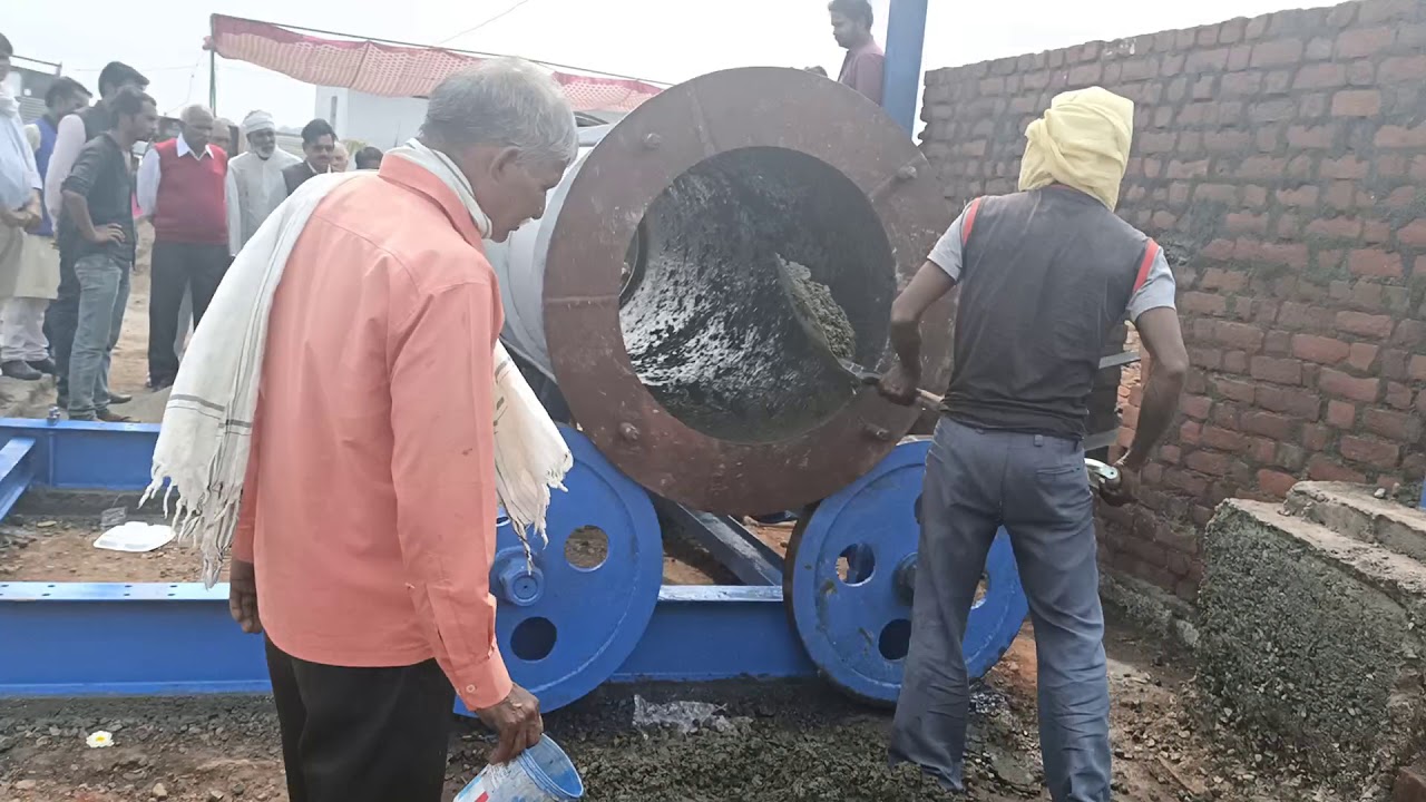 R.C.C HUME PIPE MAKING VIDEO BY FULLY M.S FABRICATED MACHINERY CONTACT NUMBER 9826197605
